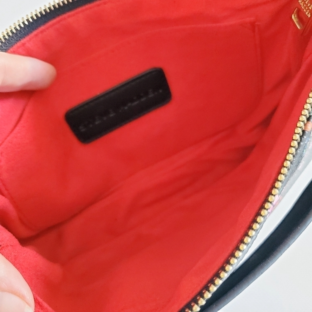 Steven Madden Small Floral Purse Black Red - Picture 4 of 13